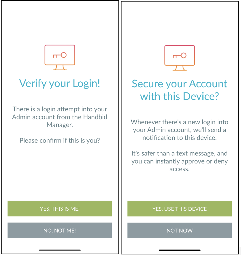 Handbid Release 2.51 Two Factor Authentication