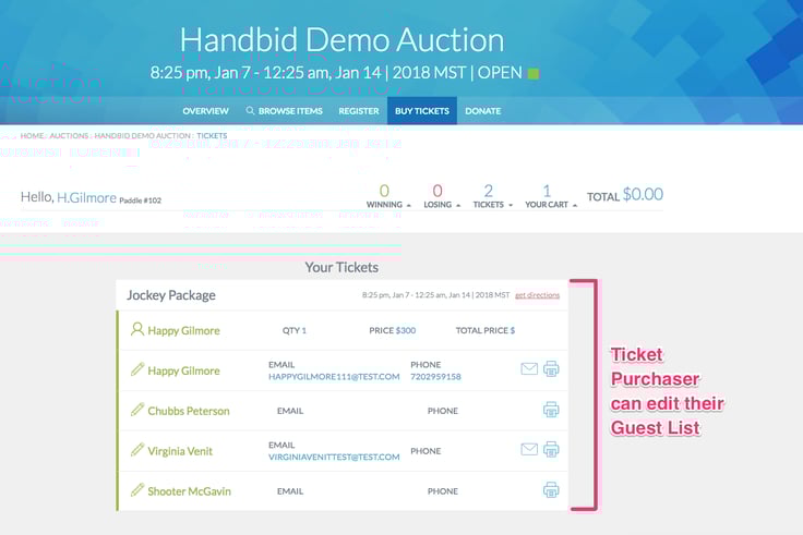 new on handbid guest