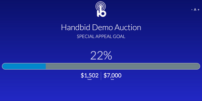 Handbid Demo Auction thermometer